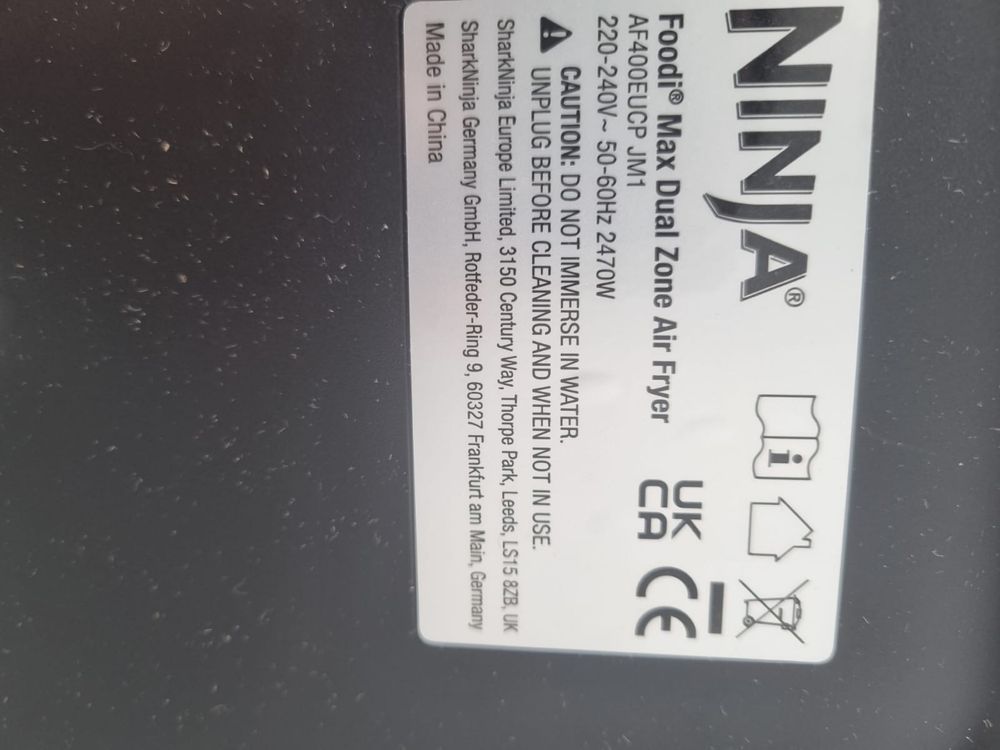 Ninja Foodi MAX dual Zone AF400EUCP frytkownica beztłuszczowa