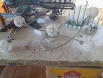 Sprzedam lampe klosze srebne kule