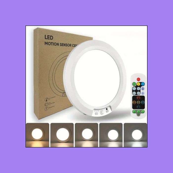 Светодиодный светильник 8000 mah пульт управления датчик движения