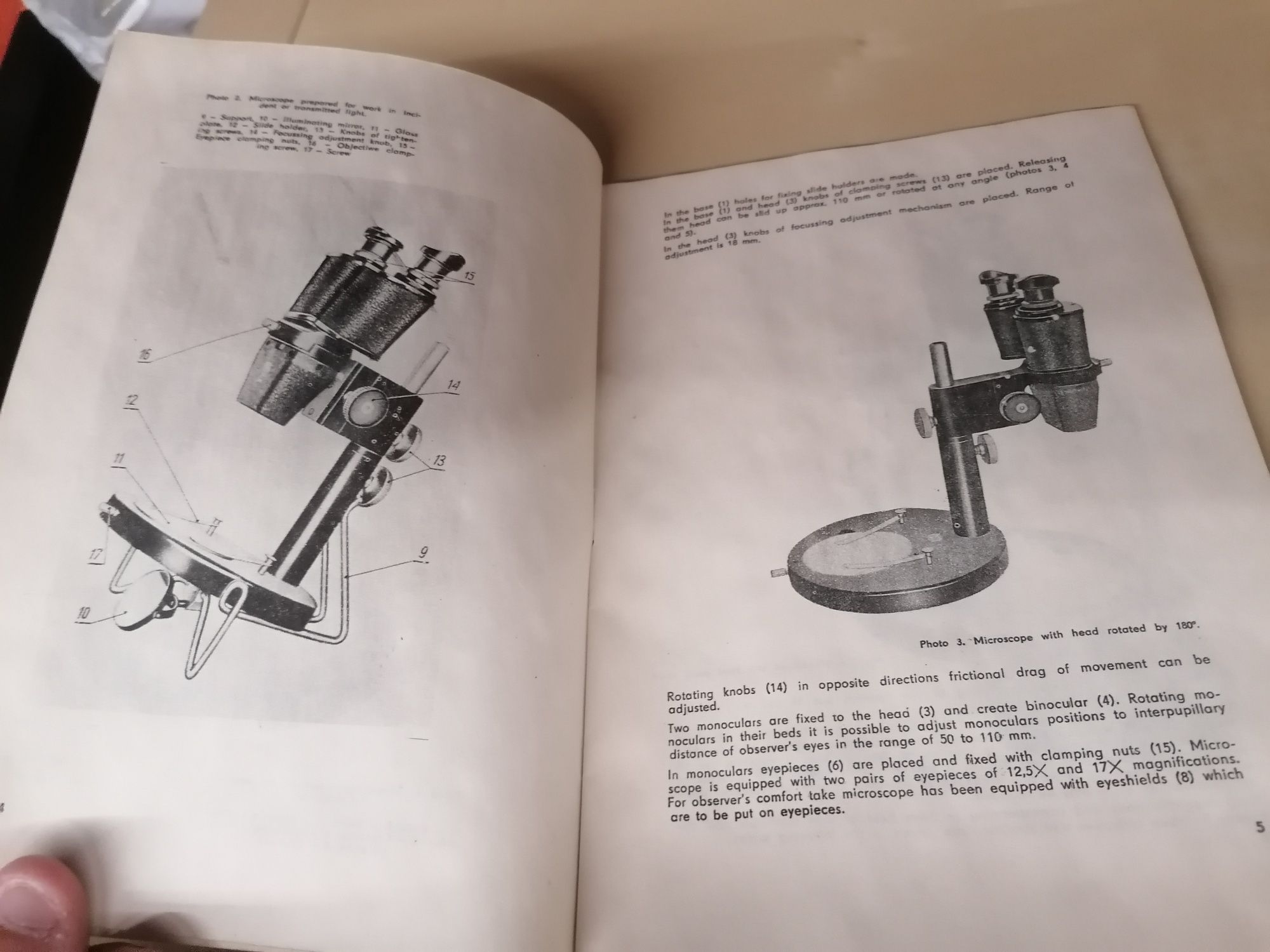 Microscópio Stereoscopic MSt 127 Manual Inglês