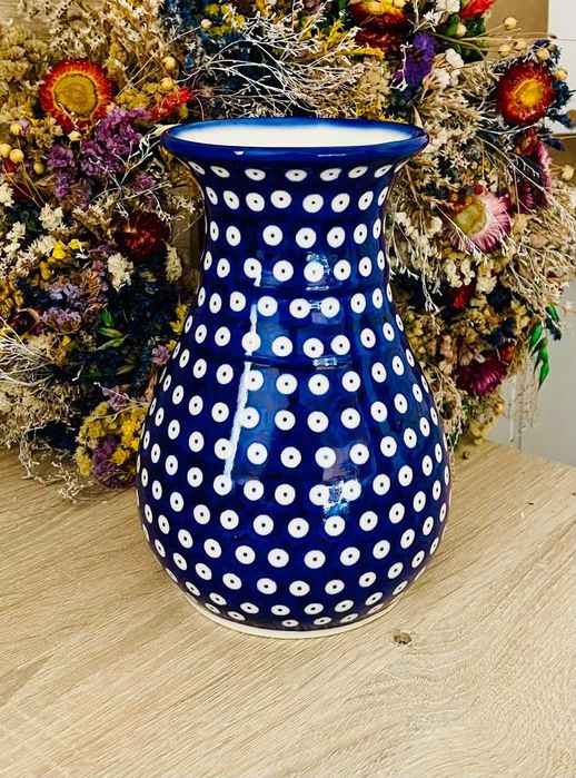 Ceramika Bolesławiec. Wazon 21 cm (4267)