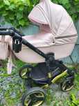 Детская  Коляска 2 В 1 MIKRUS COMODO GOLD  PINK