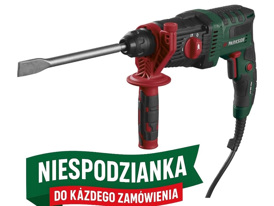 Młot udarowy PARKSIDE PBH 800 B1 SDS Plus – nowy, z paragonem i gwaran