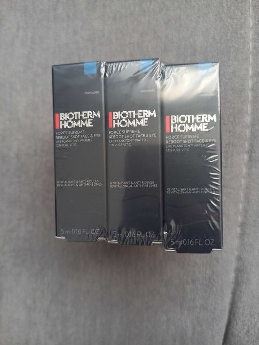 Sprzedam BIOTHERM
Force Supreme Reboot Shot Face and Eye - Serum