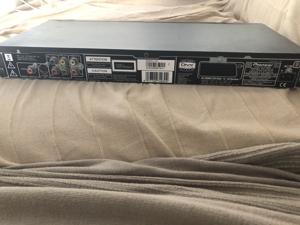 Leitor dvd pioneer como novo