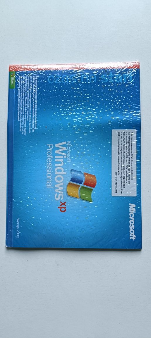 Windows Xp professional nowy 22 lata nie otwarty!