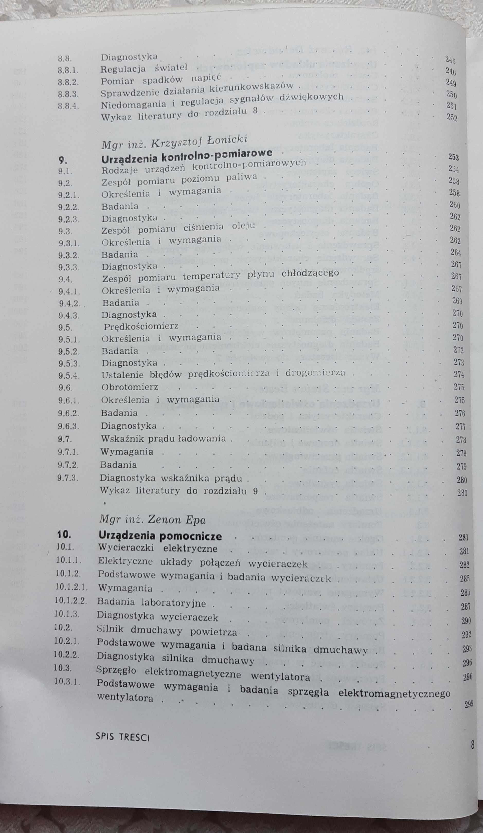 "Badania i diagnostyka samochodowych urządzeń elektrycznych" Kowalski