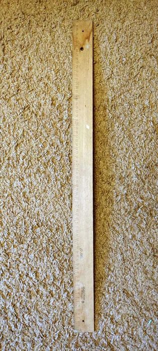 Большая деревянная линейка 75 см. (1987 г.в.) + подарок