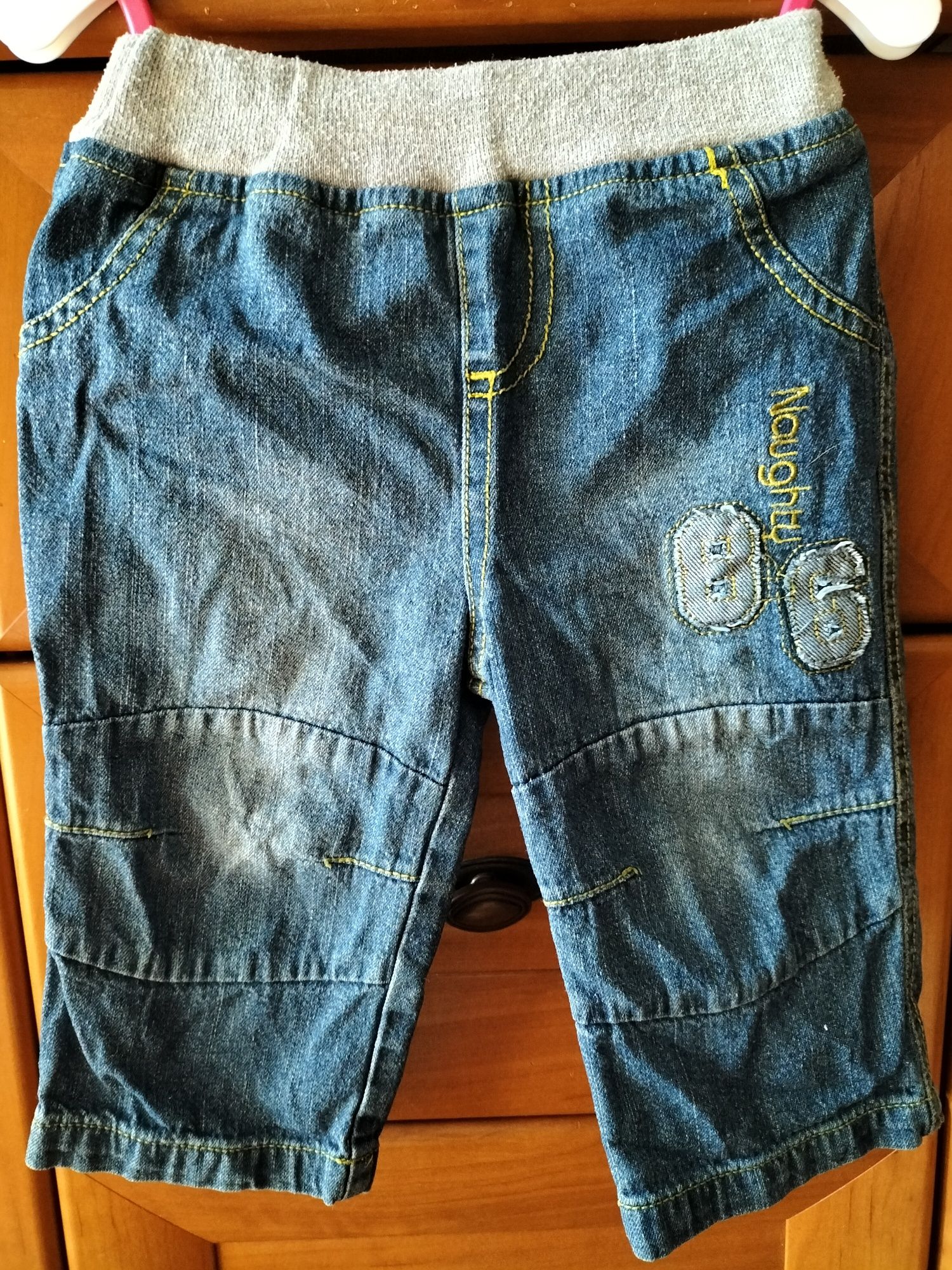 Spodnie jeans r 74