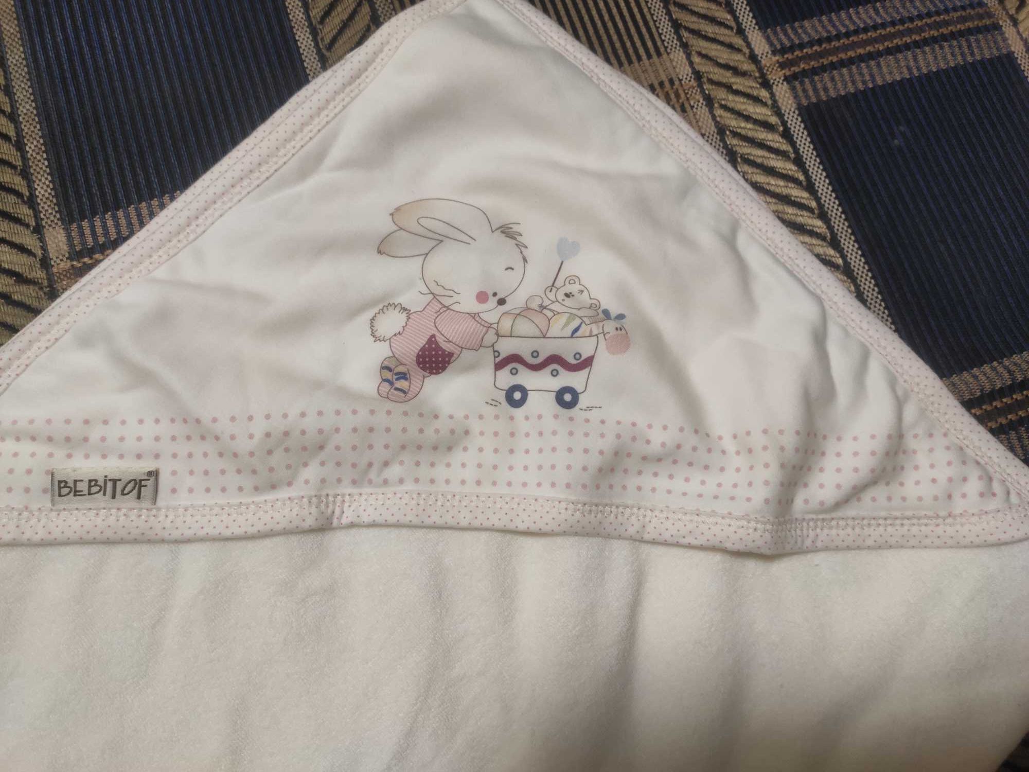 Детское полотенце с уголком Bebitof, царапки рушник малюків