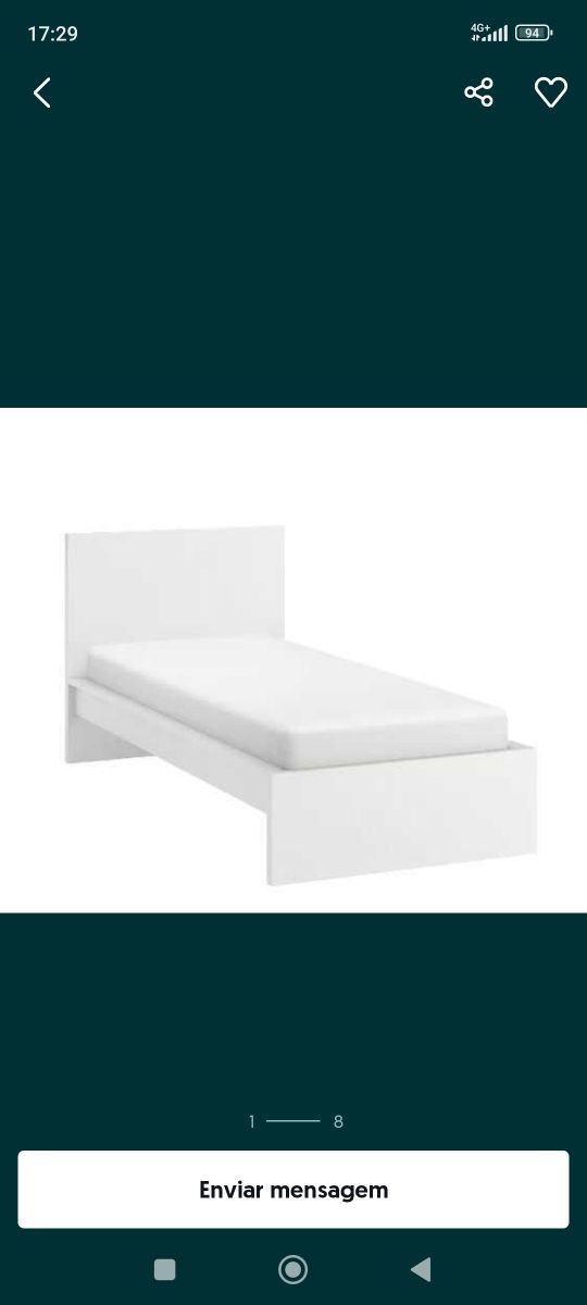 Cama IKEA Malm individual