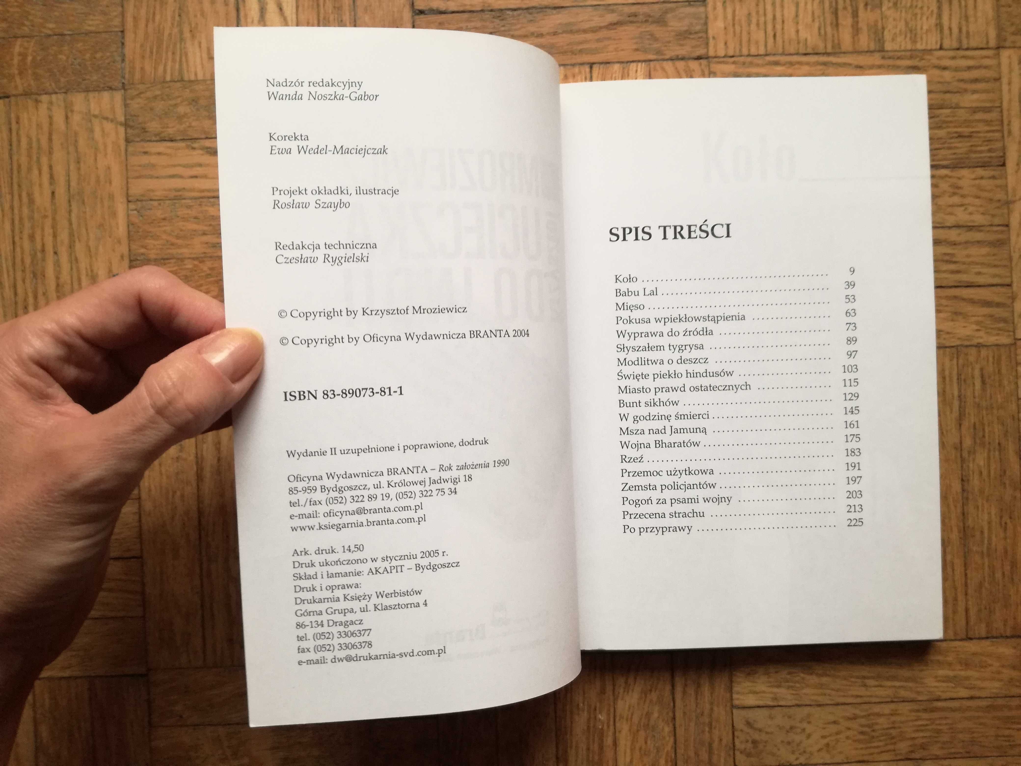 Ucieczka do Indii, Krzysztof Mroziewicz z autografem