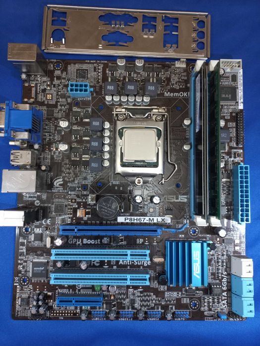 Asus P8H67-M LX | s1155 | Intel Core i5 - 2300 | RAM: 8Gb