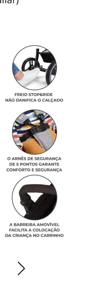 Carrinho de passeio Trig 2 da Kinderkraft