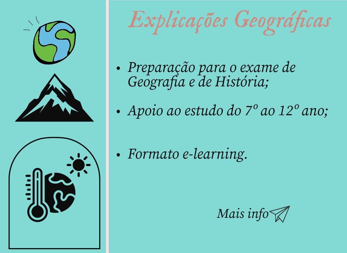 Explicações de Geografia em formato e-learning