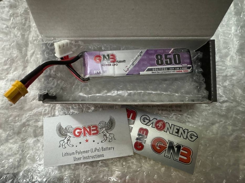 Батерея для FPV 2s (Mobula) 850mA
