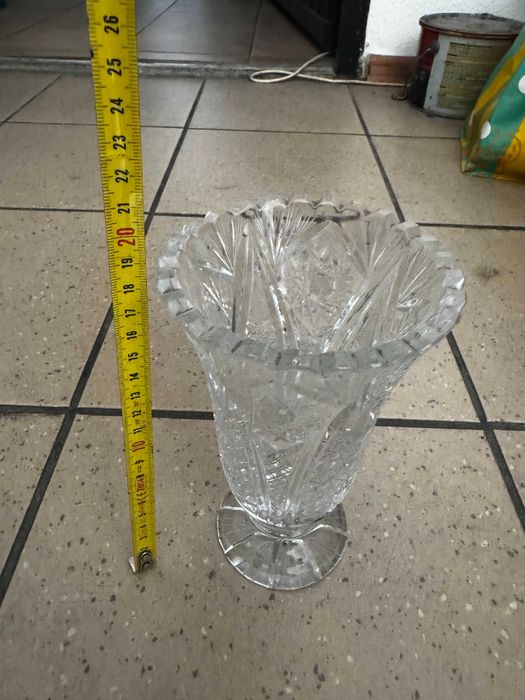 Wazonik kryształowy z PRL. SUPER STAN