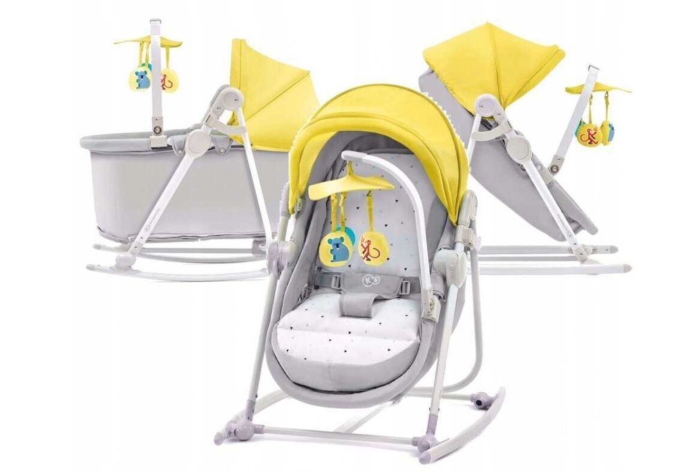 KoŁyska / Huśtawka KinderKraft 5 w 1 Unimo Unimo Up, żółta
