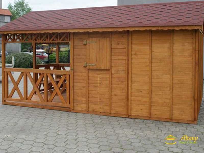 DOMEK MICHAŚ 3x4,5m Impregnowany +Podłoga Taras Dach 2-spad PROMOCJA