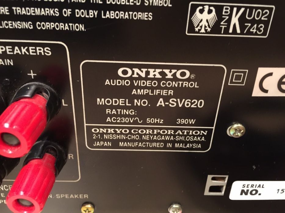 Onkyo Amplifier, wzmacniacz A- SV620