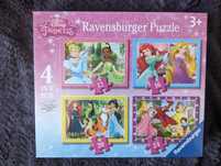 NOWE puzzle Ravensburger Disney Księżniczki 4 w 1