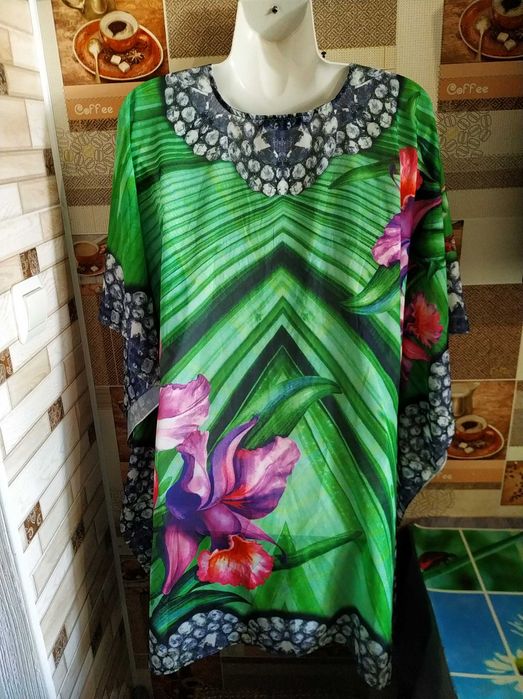 Шифонова пляжна накидка,парео 50-52 р