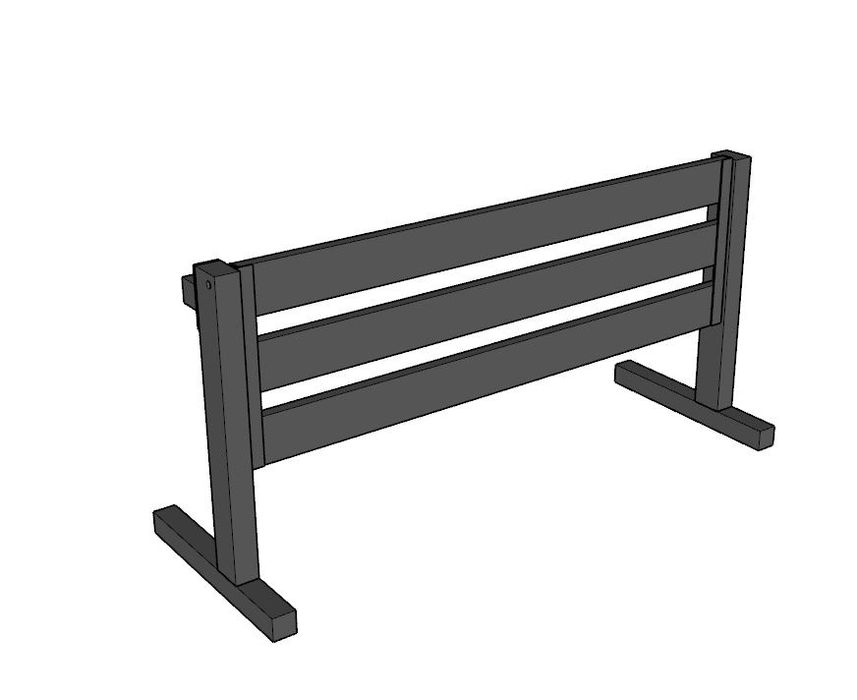Ławka cmentarna- Solidna metalowa, ocynkowana
