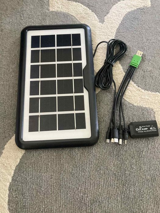 Panel solarny do telefonu ładowarka solarna usb C Micro USB  podróż