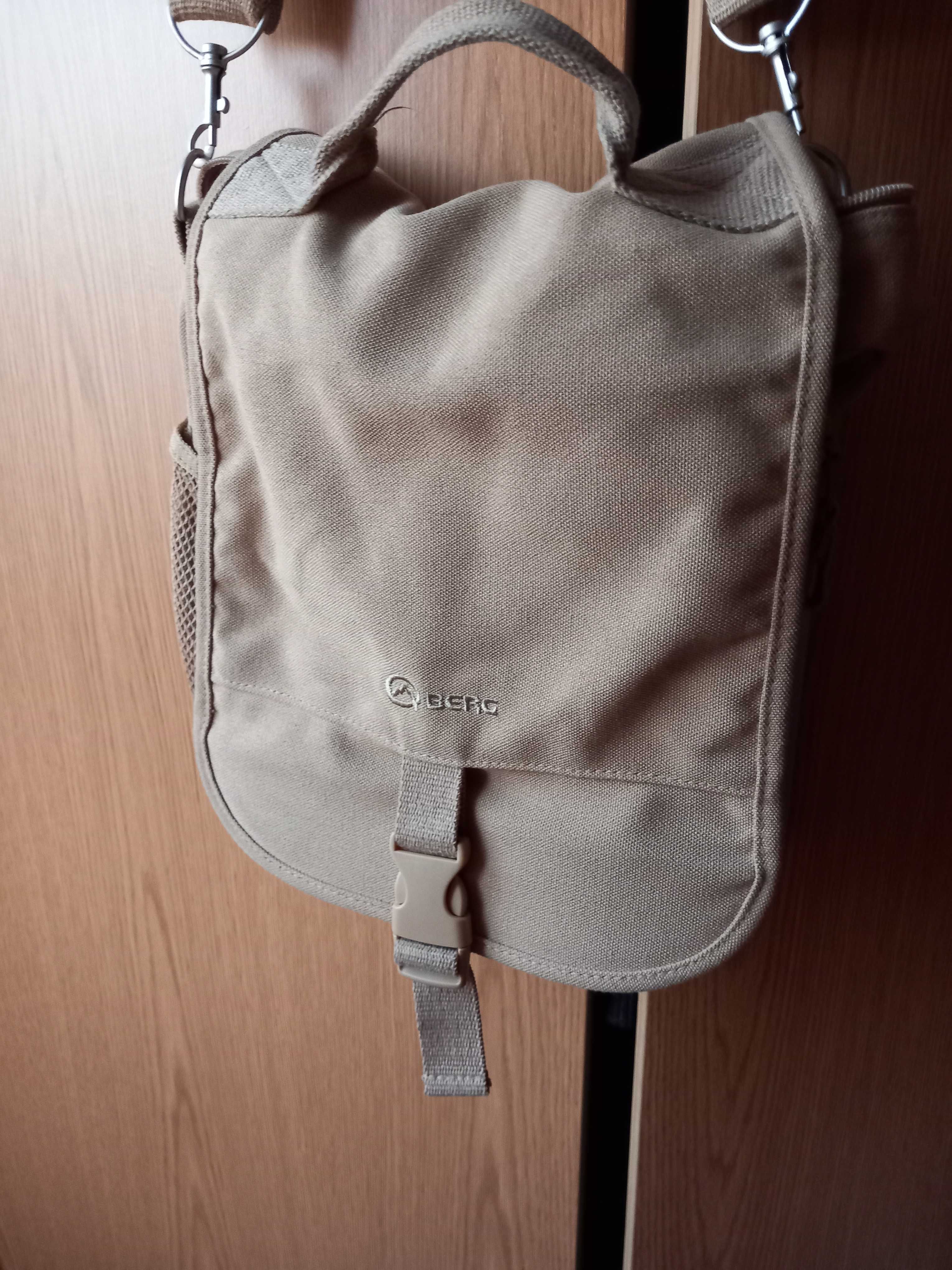 Mala/Bolsa "BERG" Camel - Excelente Estado