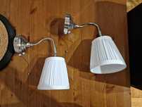 Lampki ścienne Ikea Arstid 2szt jak nowe