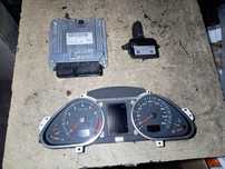 Zestaw startowy Audi A6 C6 2.0tfsi licznik sterownik kluczyk manual
