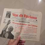 Antigo e raro jornal a voz de Fátima 13 Maio 1982 joao paulo papa