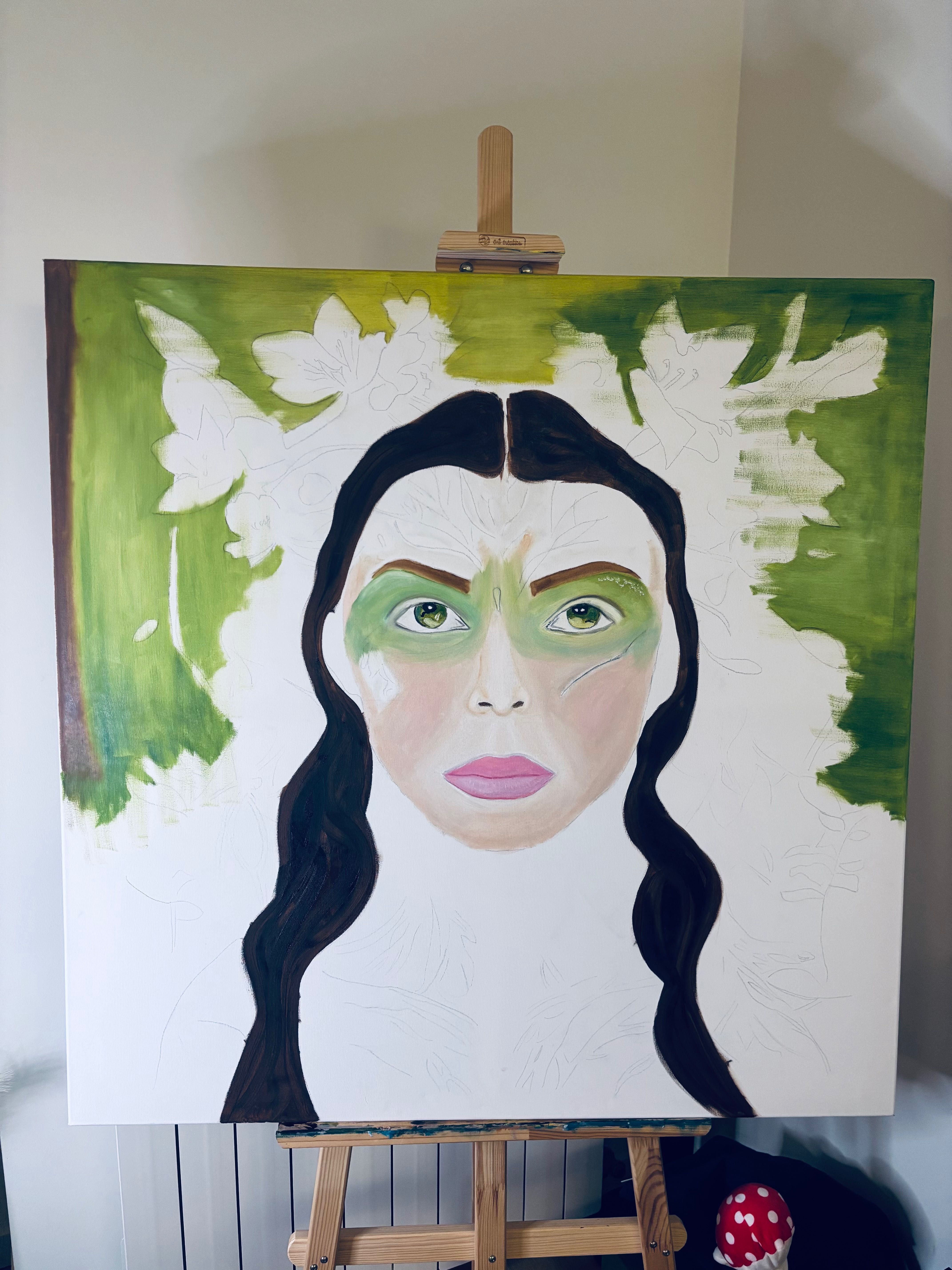 Quadro pintado à mão