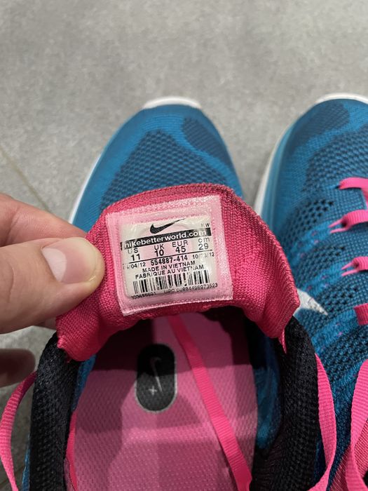 Nike Lunar Flyknit One+ Neon Turquoise/White-Squadron Blue-Pink Flash