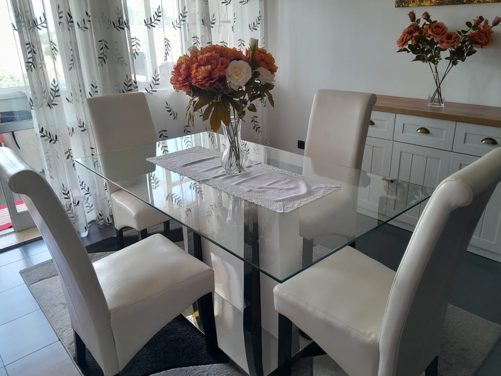 Mesa de vidro cozinha