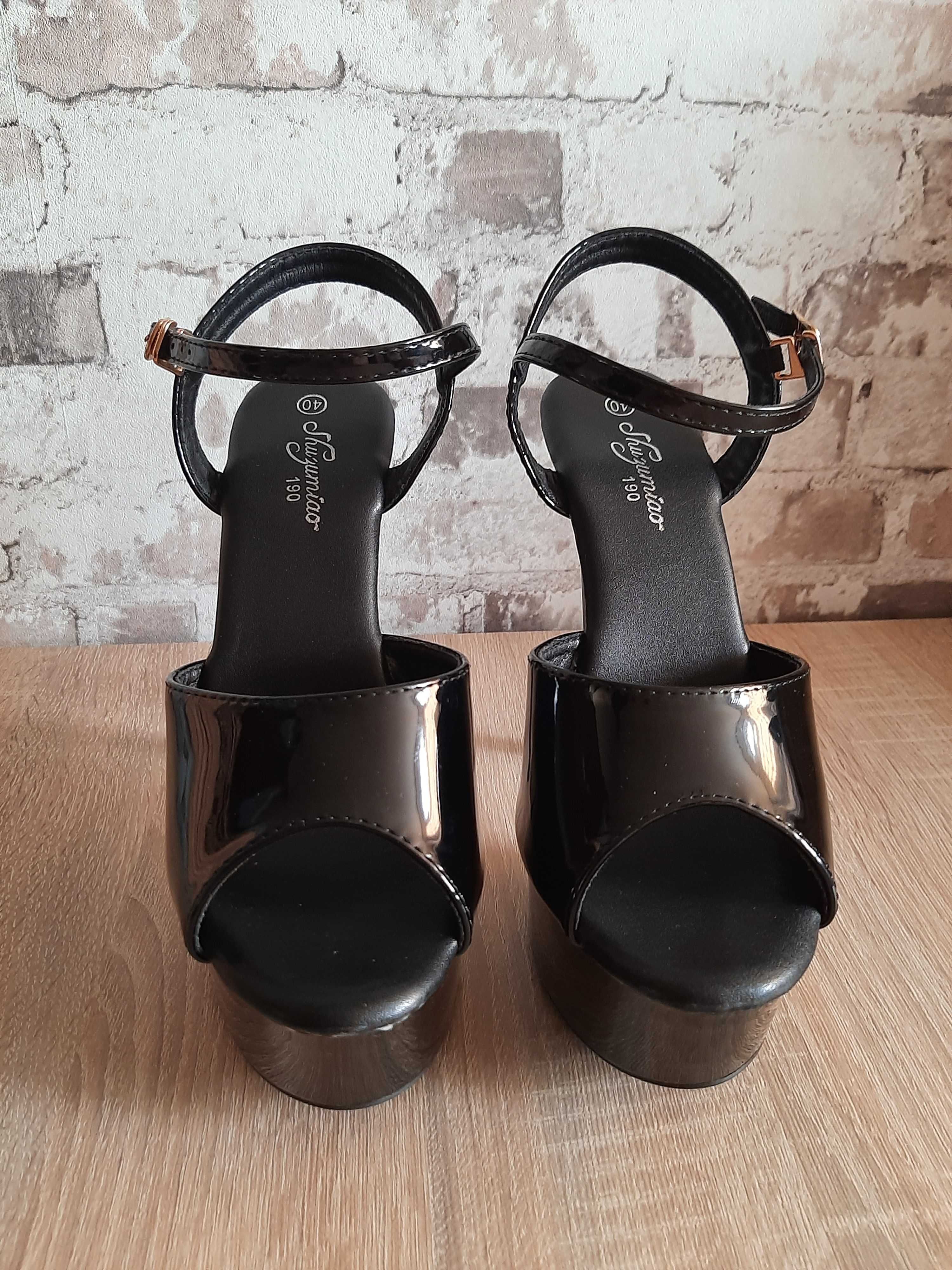 Szpilki szklanki Poledance,High Heels 40 styl Pleaser