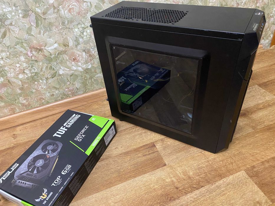 Игровой комп Ryzen 5 1600,32 Gb DDR4,GTX 1660 Ti 6 Gb,nvme 256+SSD 512