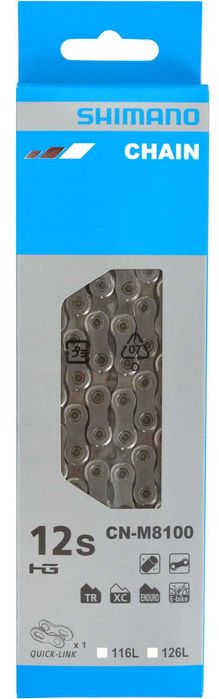 Corrente Shimano XT CN-M8100 12s com Quick-Link 126 Elos