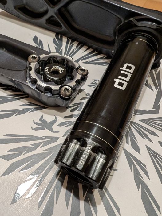 Używana korba Sram GX Lunar 165 bez zebatki