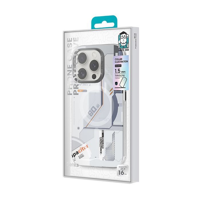 Benks Etui Magnetic Mecha Series do Iphone 14 Pro Max biały