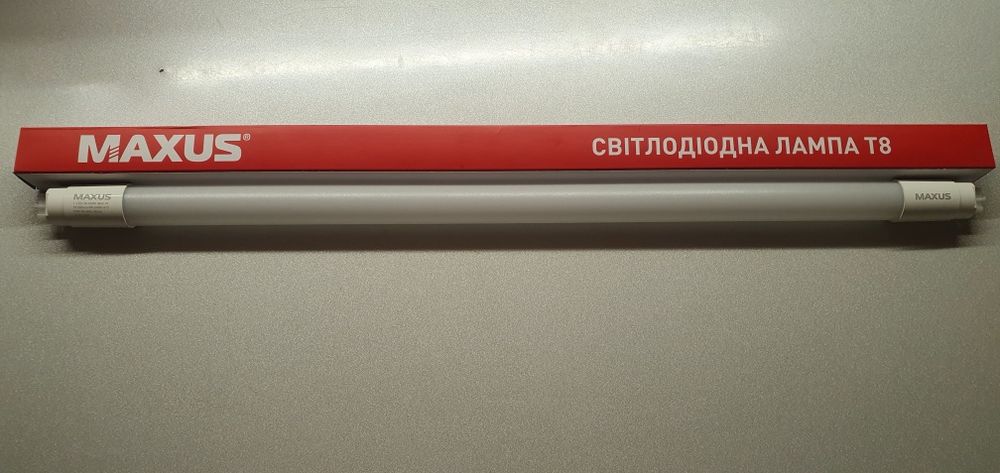 Светодиодная лампа (Led) Maxus 1-LED-T8-060M-0865-07 (T8 600mm 8W 6500