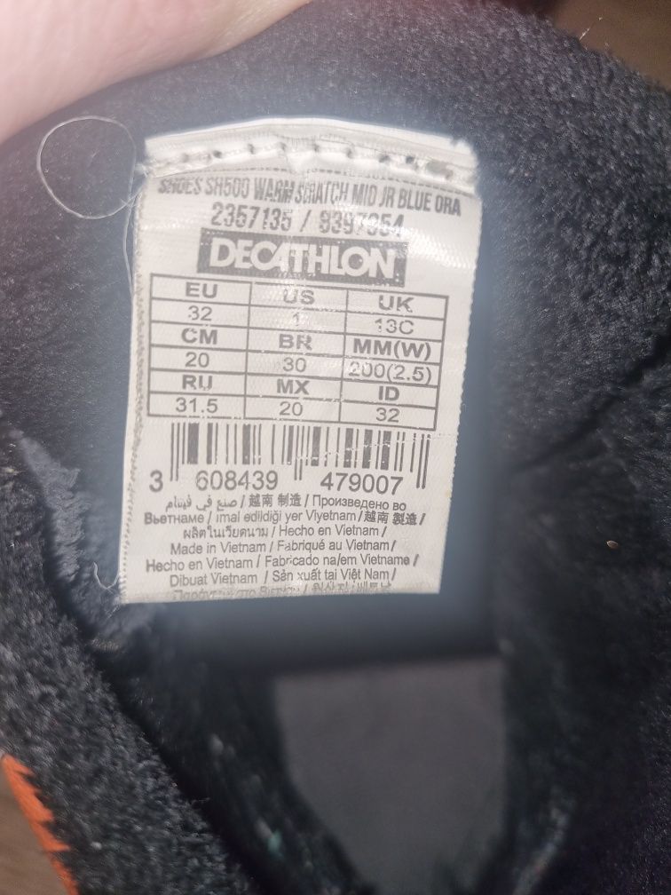 Buty zimowe decathlon r 32