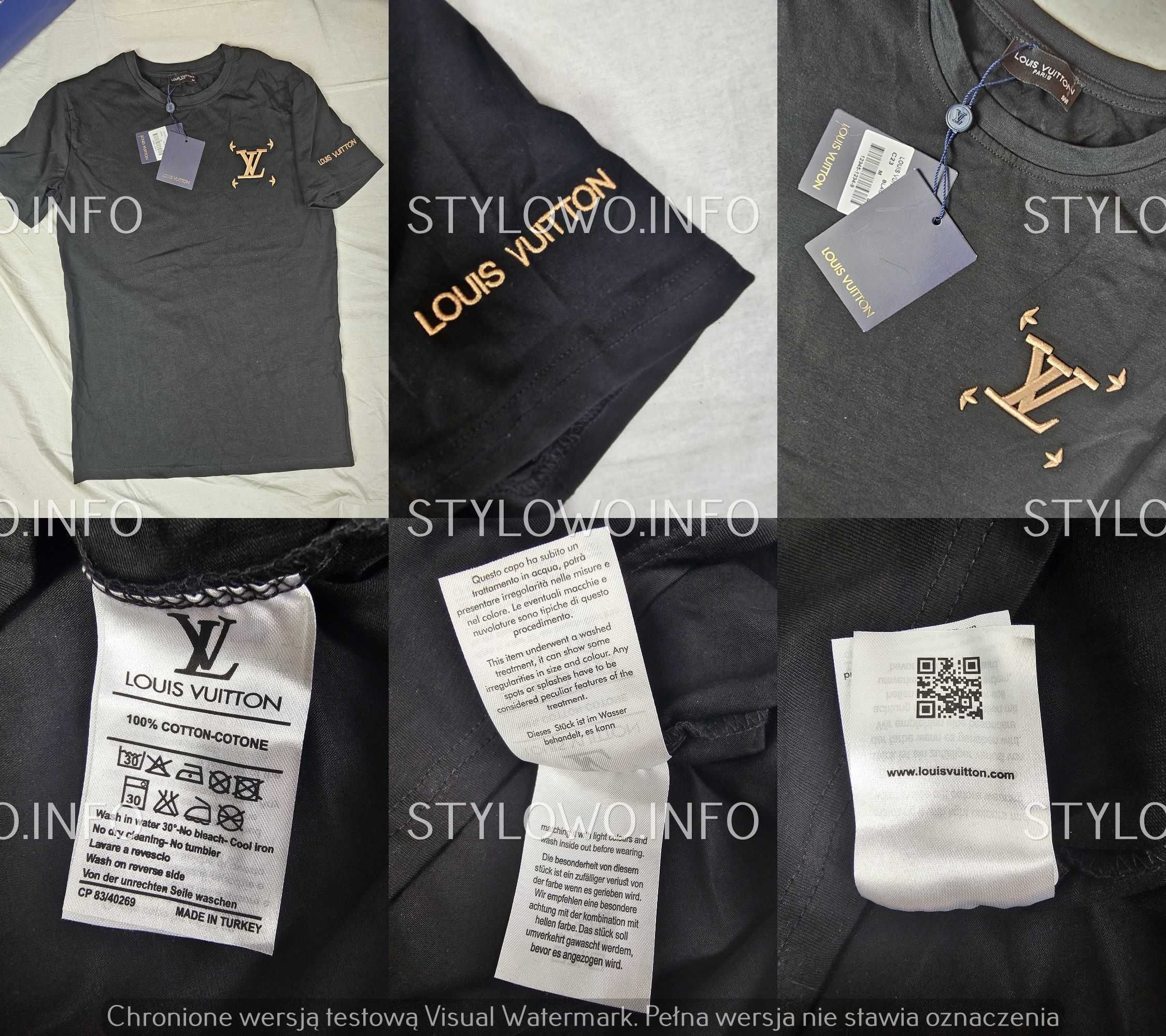 Koszulki shirt męskie koszulka męska tommy louis vuitton lv Roz OUTLET