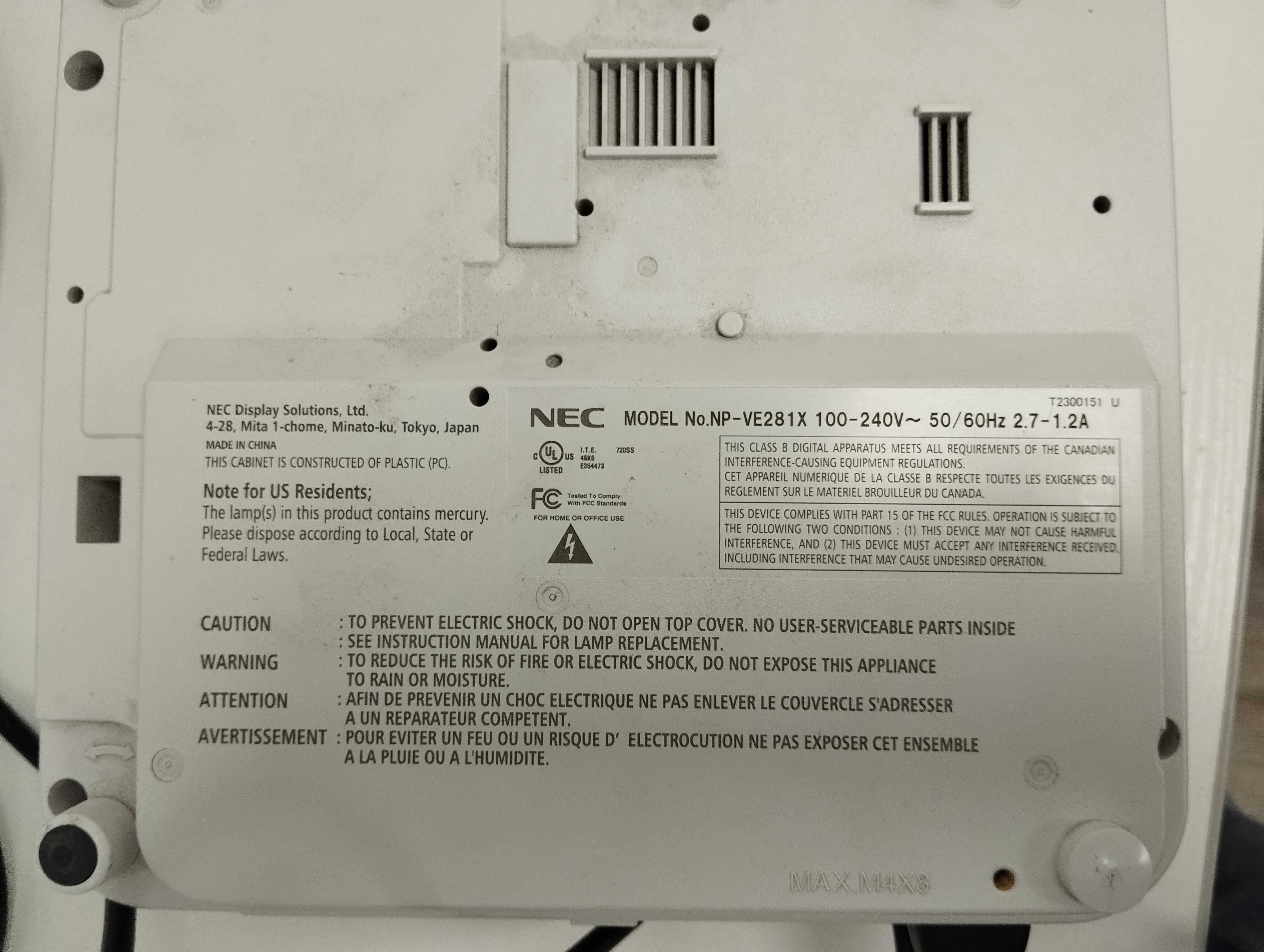 Проектор NEC VE281X