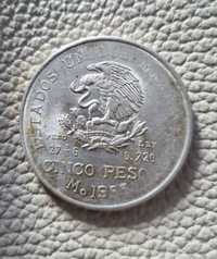 Монета 5 песо Мексика 1953 года