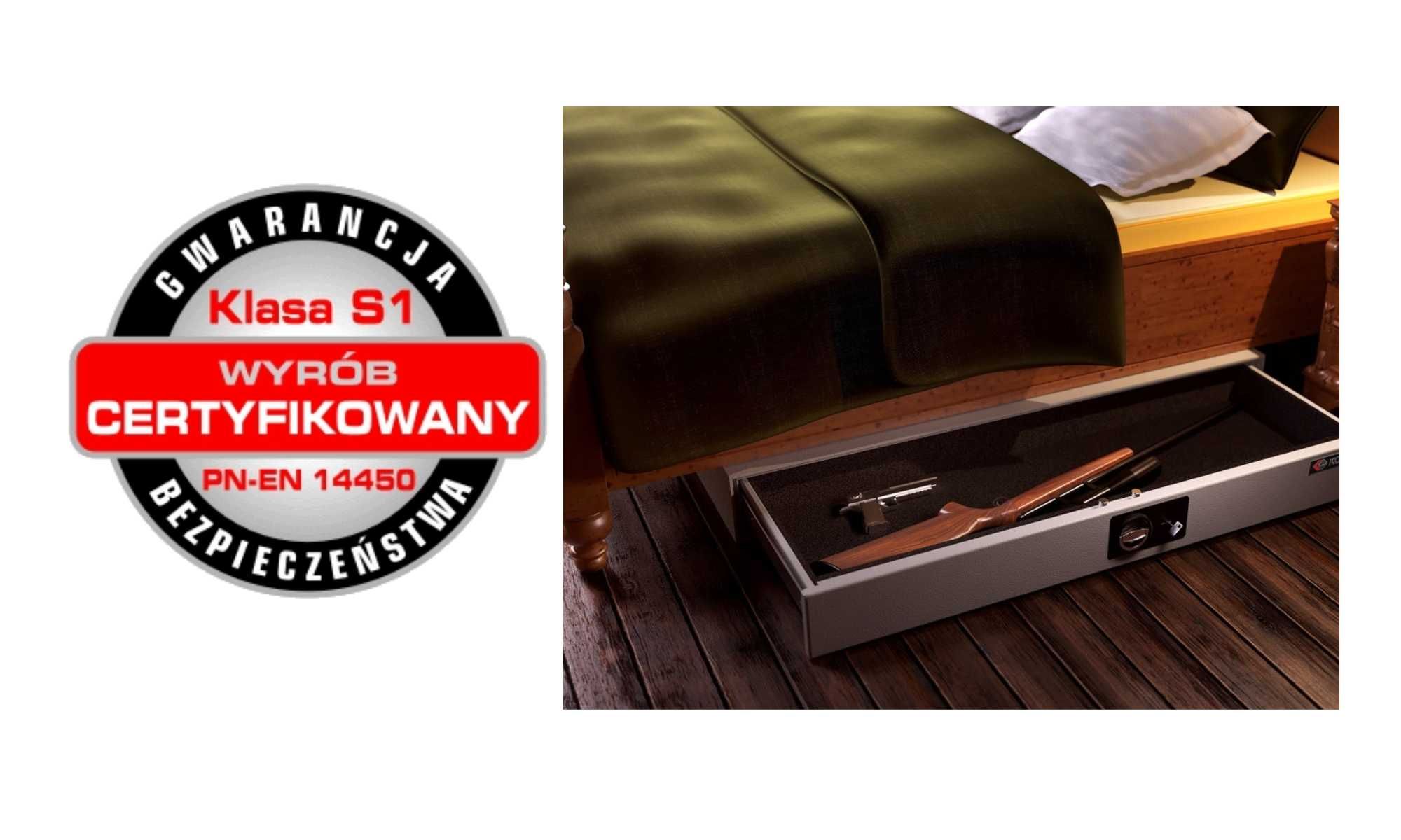 szuflada na broń 135 cm szerokości sejf S1 MLB 135/2 zamek elektronik