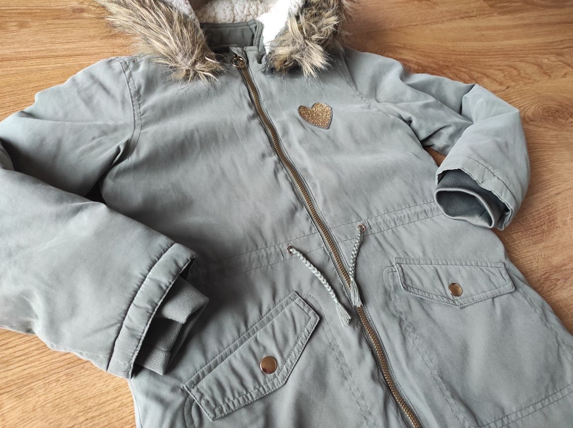 Zimowa kurtka, parka, 140, fajny stan