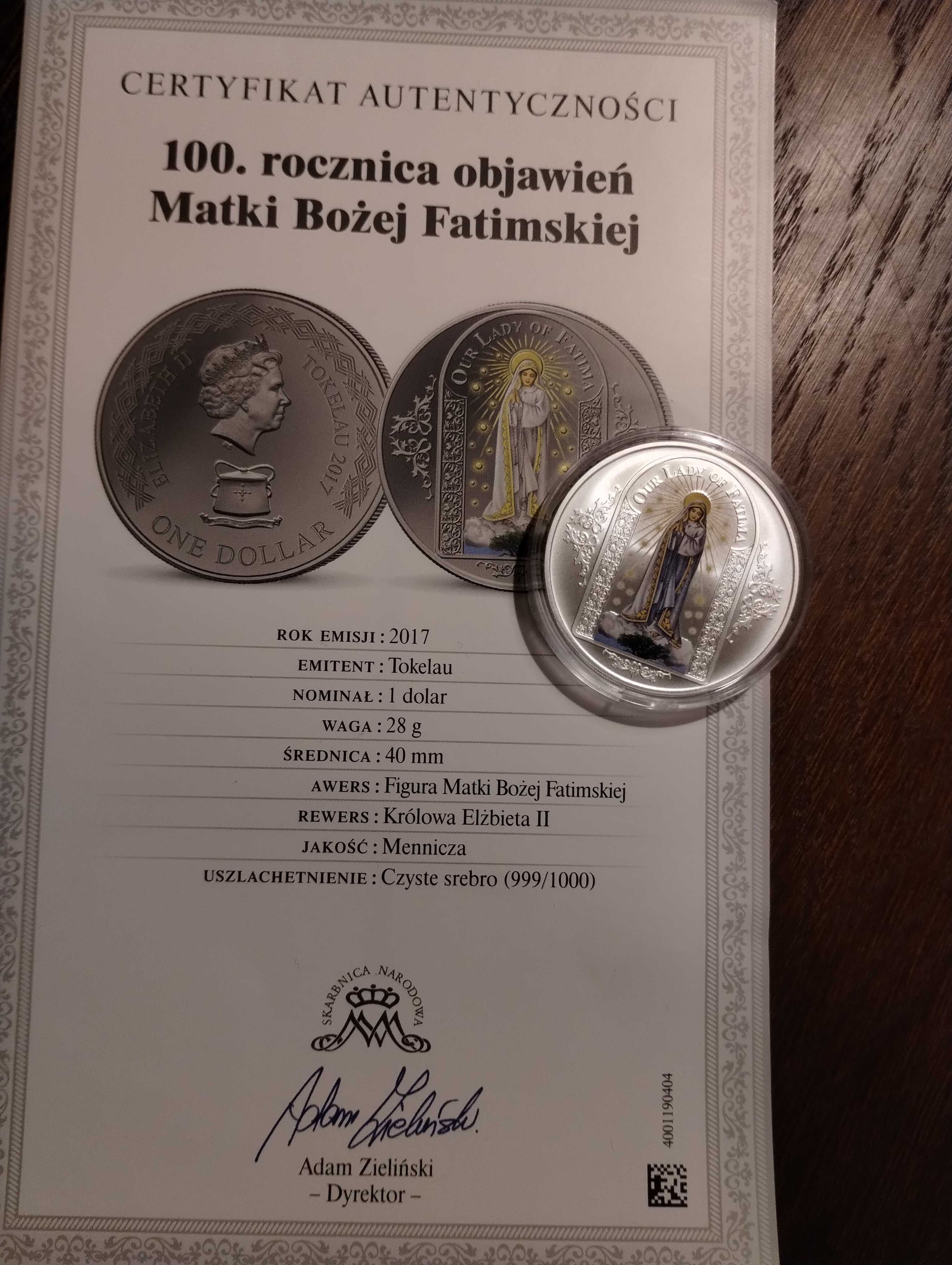 Kolekcja monet z certyfikatami
