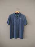 Niebiesko Biała Koszulka Sportowa T-shirt Polo Nike S