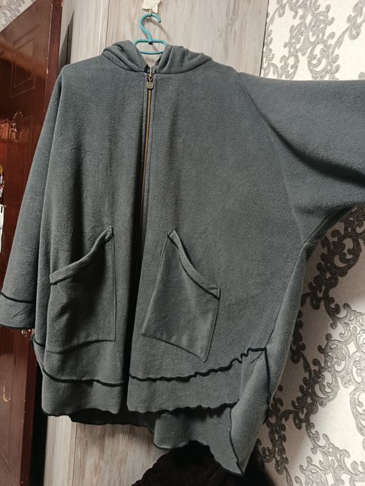 Женский пончо флис